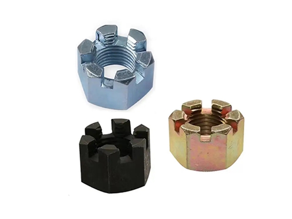 carbon steel hexagonal slotted nuts
