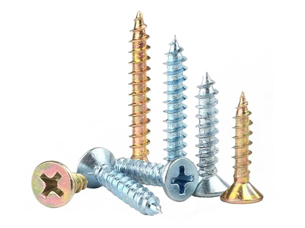 Cross countersunk head self tapping screws
